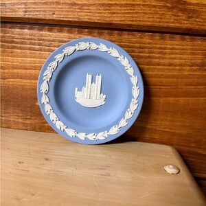 Wedgewood Blue Jasperware Plate | Westminster Abbey England